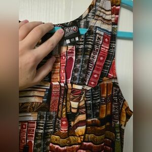 Retro Book Print Dress